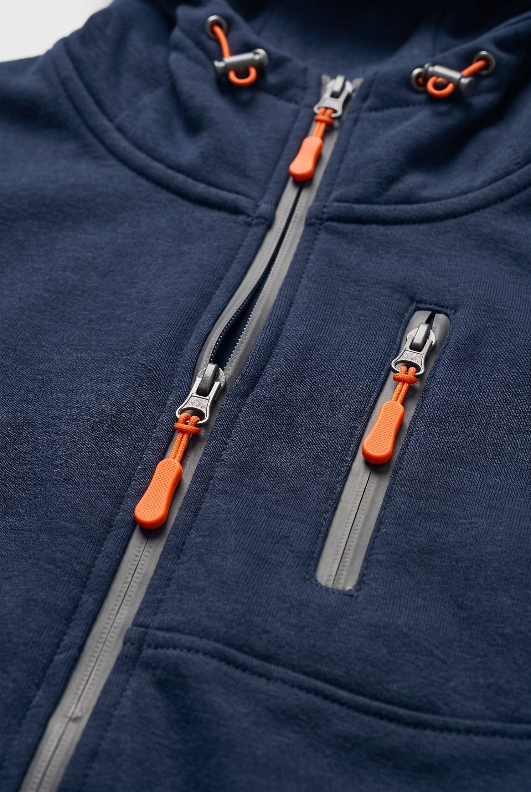 Sweat Homme | À Capuche Zippé Poches Zippées Bords Côtelés - 3