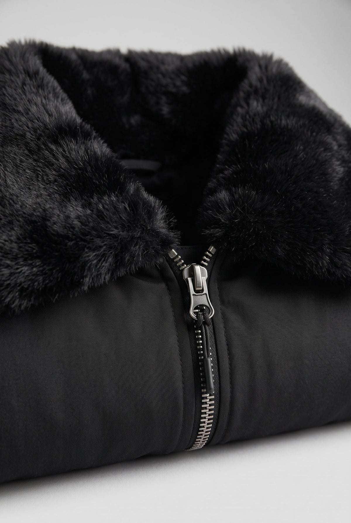 Veste Femme | Bomber Zip Deux Sens Capuche Fausse Fourrure - 3