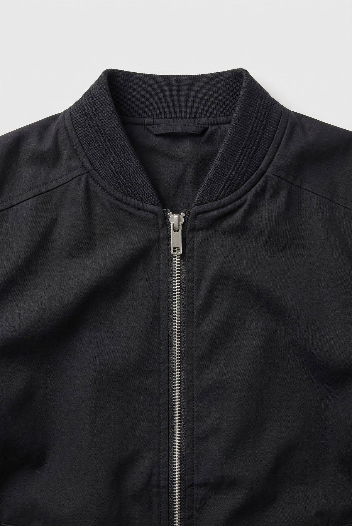 Veste Homme | Bomber Zippé Col Côtelé Poche Manche - 3