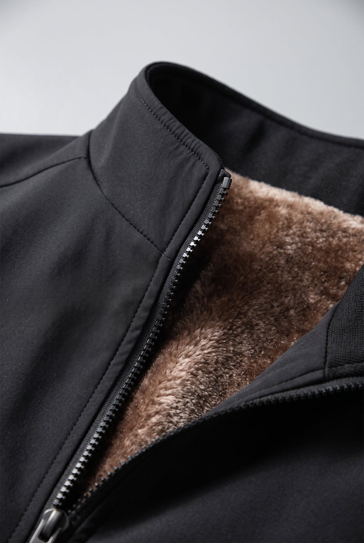 Veste Homme | Bomber Zippé Col Montant Doublure Douce - 3