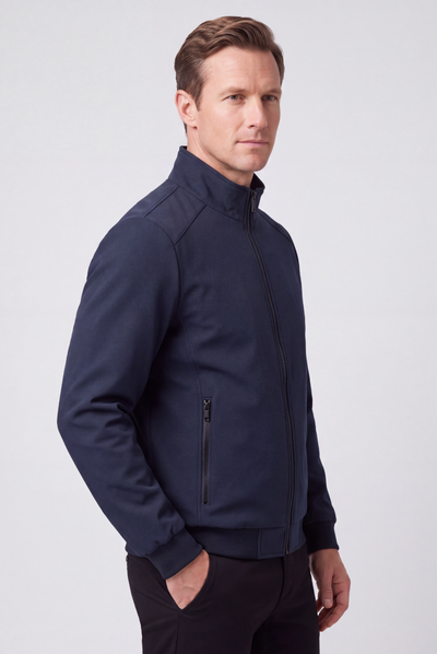 Veste Homme | Bomber Zippé Col Montant Doublure Douce - 6