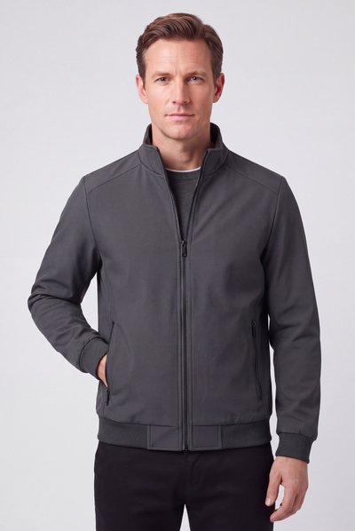 Veste Homme | Bomber Zippé Col Montant Doublure Douce - 7