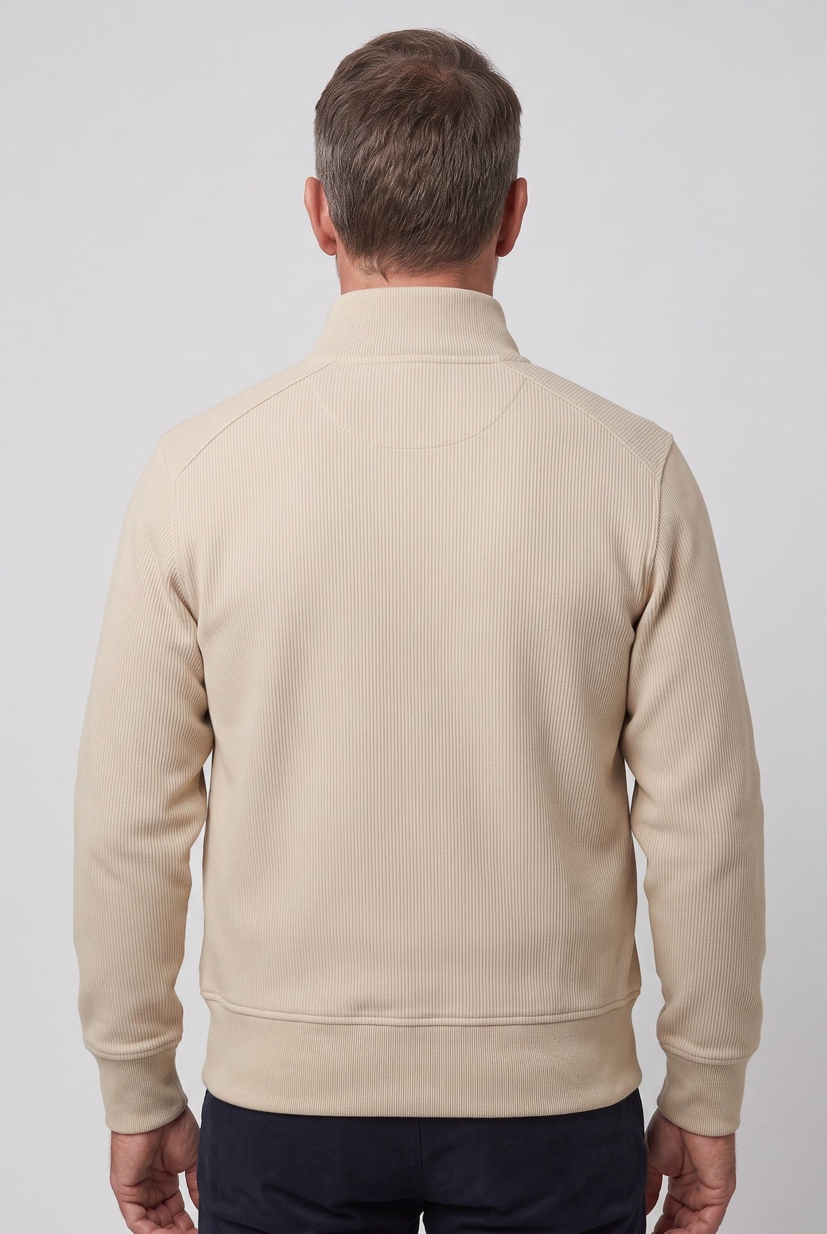 Veste Homme | Boutonnée Col Montant Texture Côtelée - 2