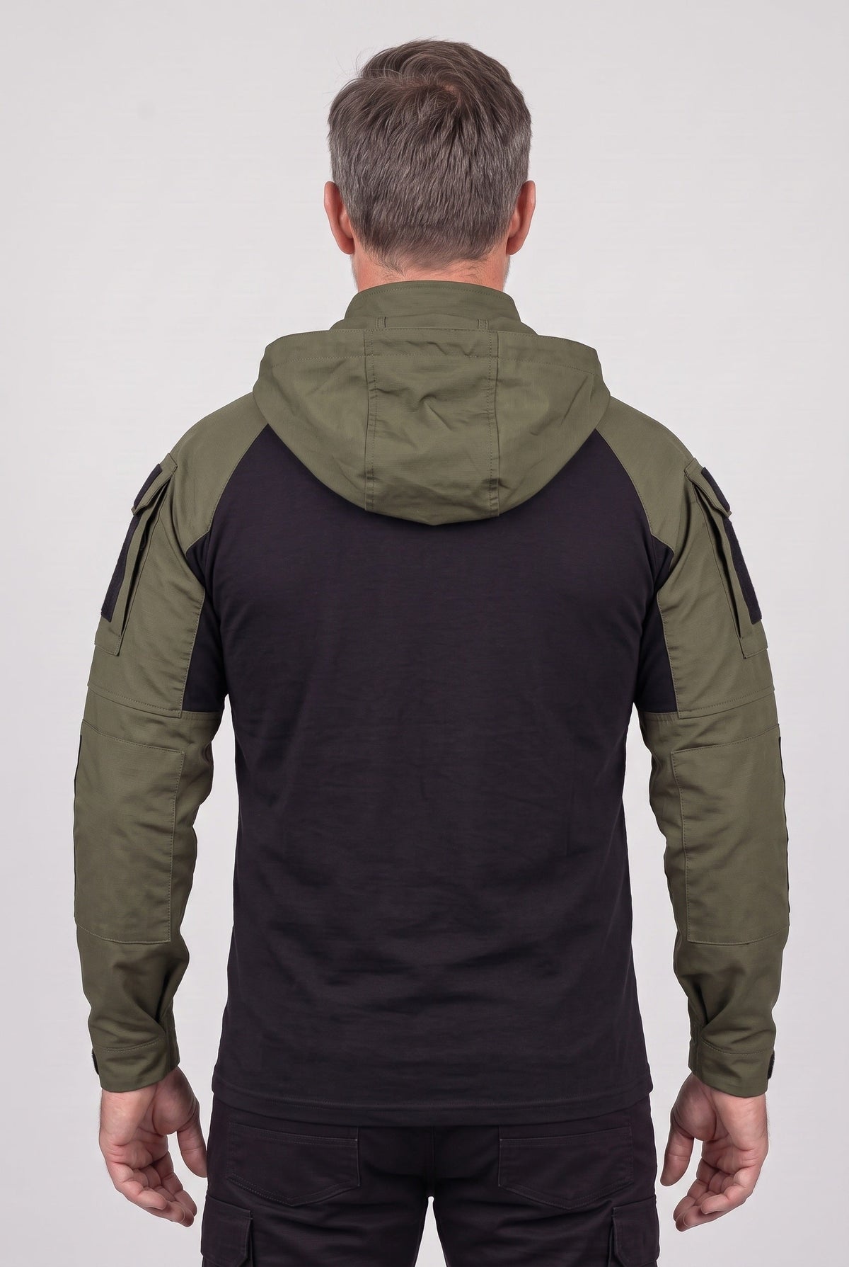 Veste Homme | Col Zippé Capuche Fixe Poches Sur Manches - 2