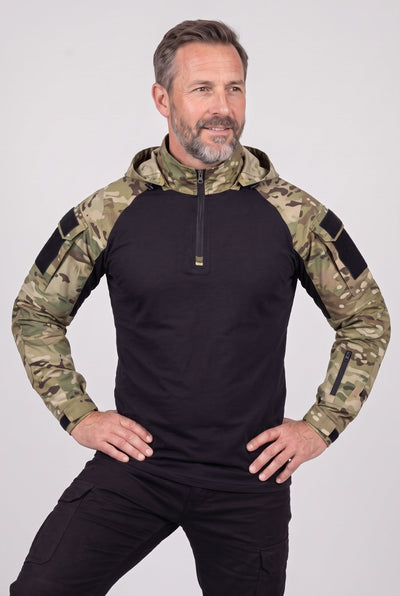 Veste Homme | Col Zippé Capuche Fixe Poches Sur Manches - 5