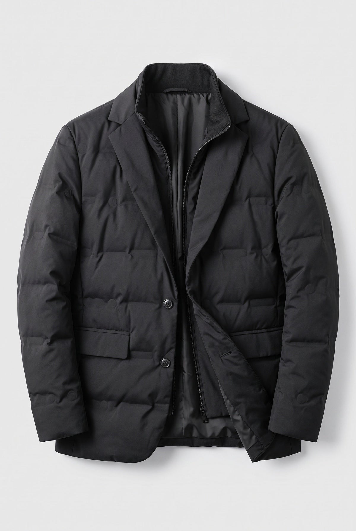 Veste Homme | Matelassée Deux Boutons Col Cranté - 3