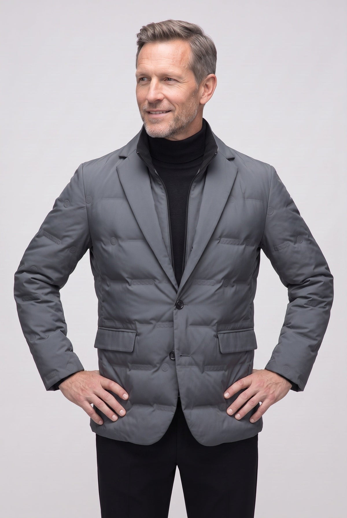 Veste Homme | Matelassée Deux Boutons Col Cranté - 5