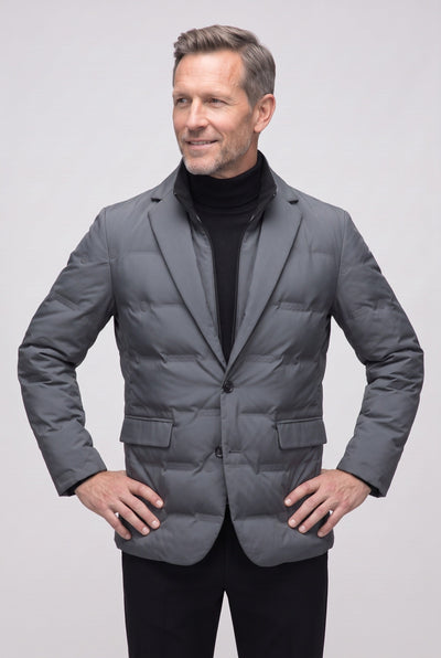 Veste Homme | Matelassée Deux Boutons Col Cranté - 5