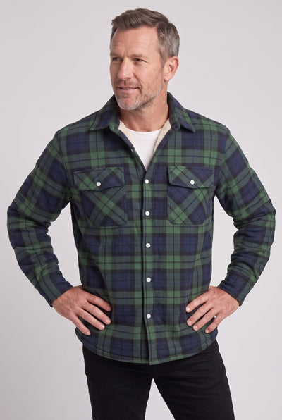 Veste Homme | Sherpa Boutonnée Grands Carreaux Poches Poitrine - 5